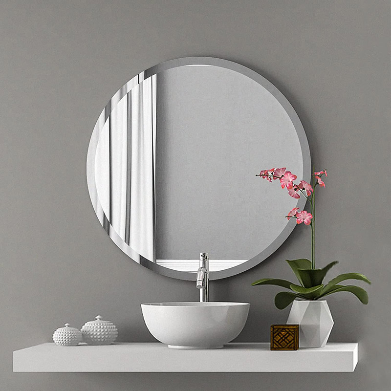 China Factory Frameless Square 5mm 6mm Beveled Mirror Wall Mounted for Bathroom Living Room Furniture