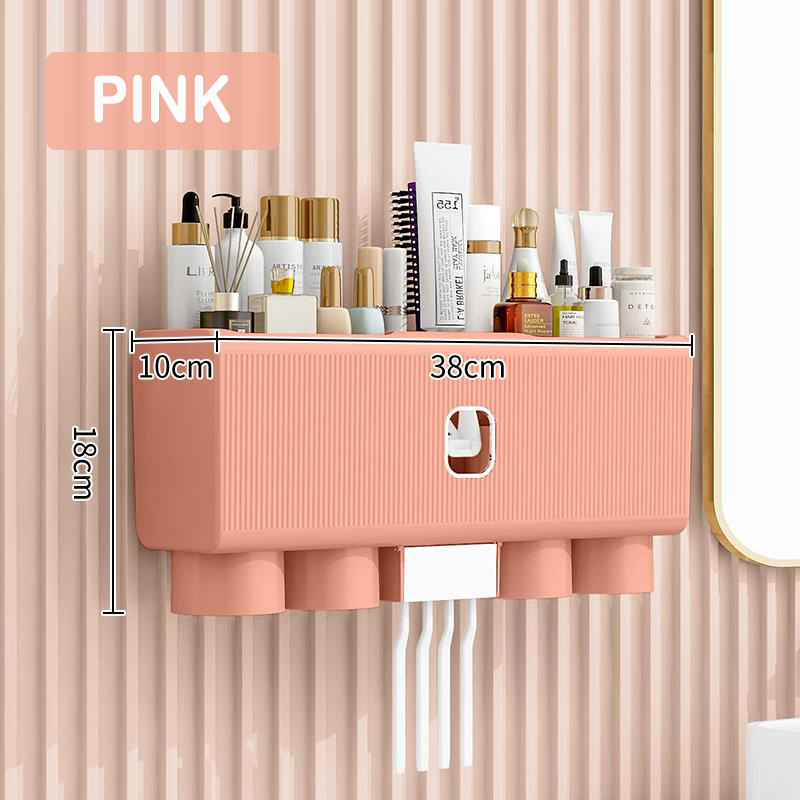 High Quality No Punching Thicken Plastic Toothbrush Holder