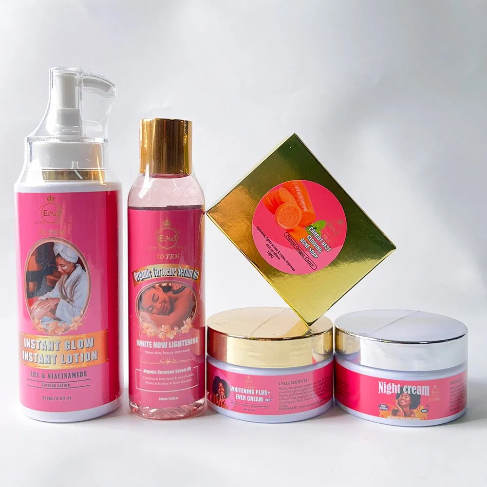 Hot Selling Whitening Skin Lightener Dark Repair Cream Natural Whitening Anti-Aging Formula Nourishing Hydrating Skin Care Set