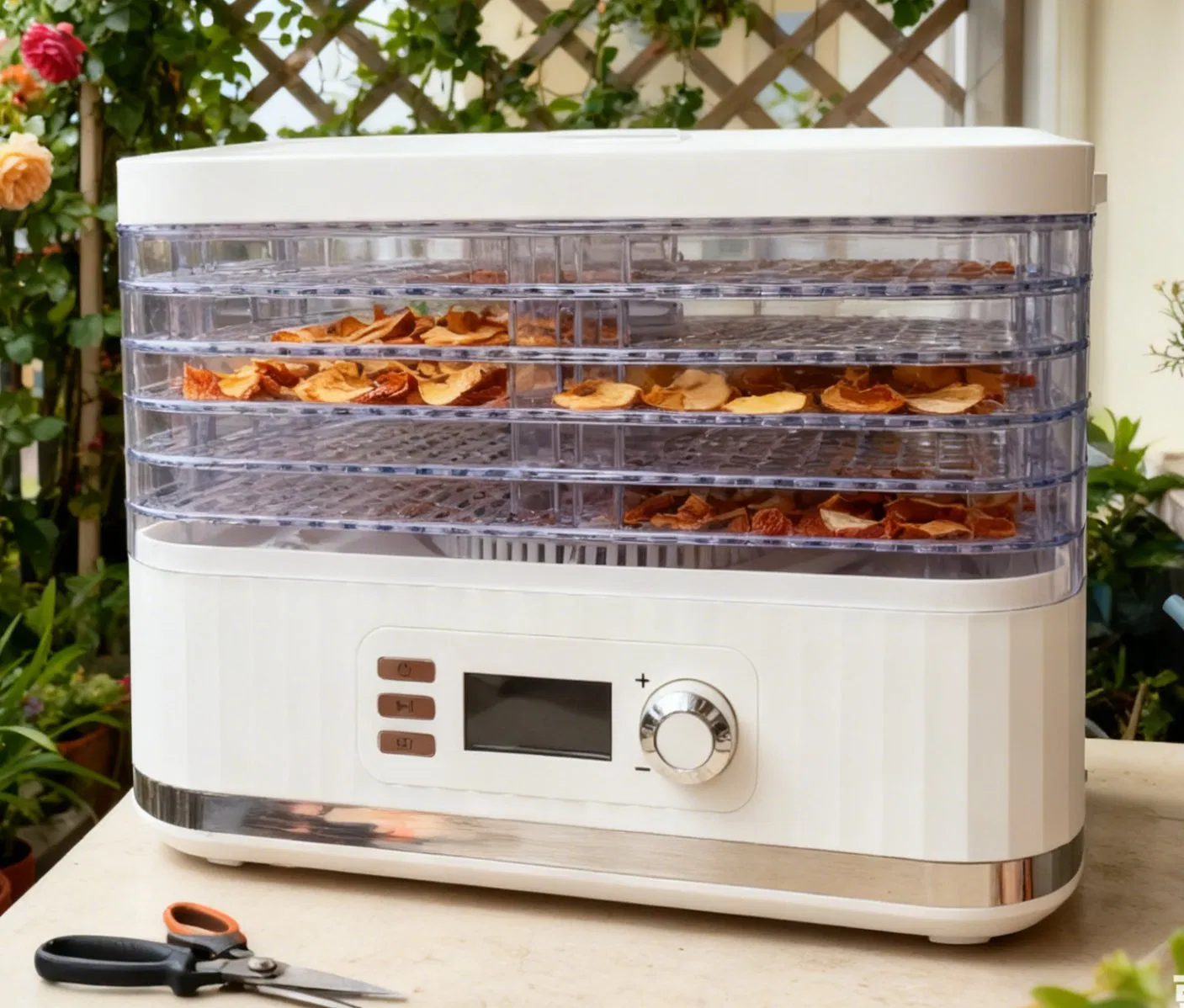High-Performance Food Dehydrator with Timer 1-24h and Heat Control