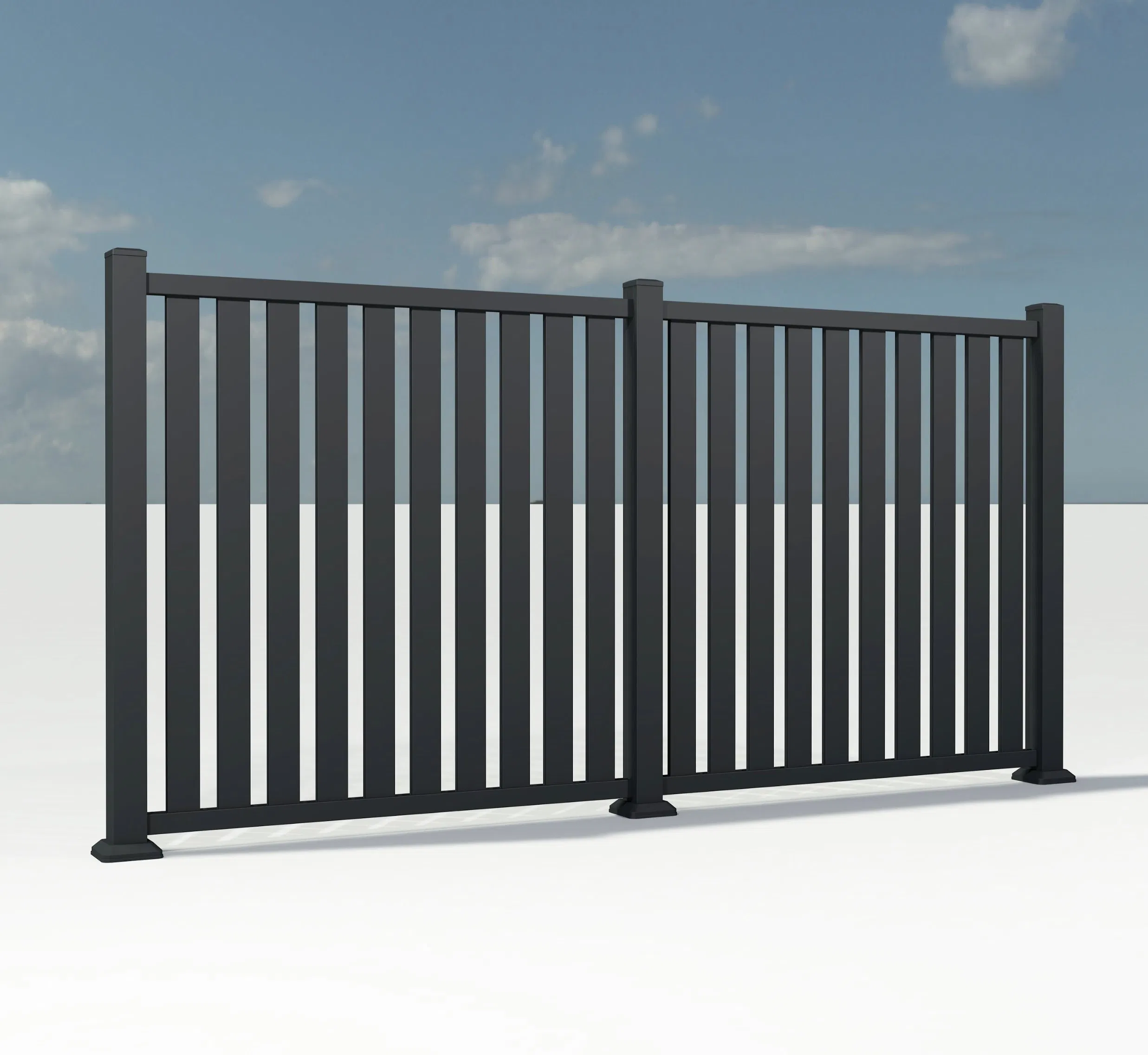 Hot Sale Customized Decorative Courtyard Entrance Aluminum Fence Gate Driveway Sliding Gate