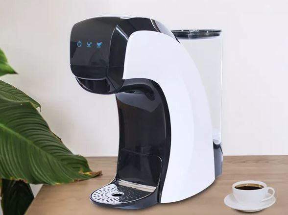 Compact Pod Espresso Machine with Milk Frother
