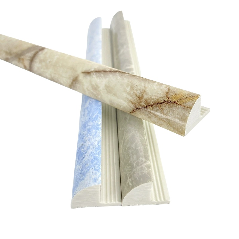 Modern Style Decorative Plastic Tile Edge Trim Round Corner Shape Stone PVC Ceramic Tile Trim for Edge Trimming Decoration
