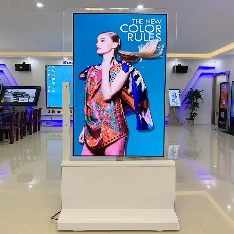Indoor 55 Inch Touch Screen OLED Display Transparent OLED Screen Kiosk