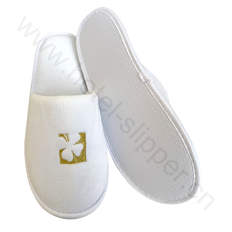 Soft and Cozy Velour Hotel Slippers for Relaxing Stays