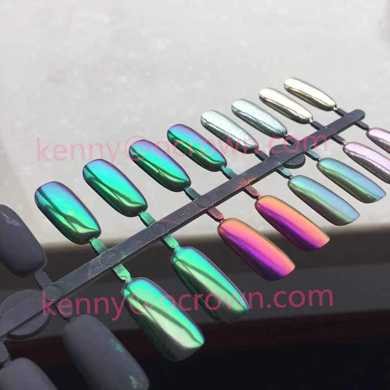 Nail Decoration Chrome Mirror Effect Chameleon Pigment Powder