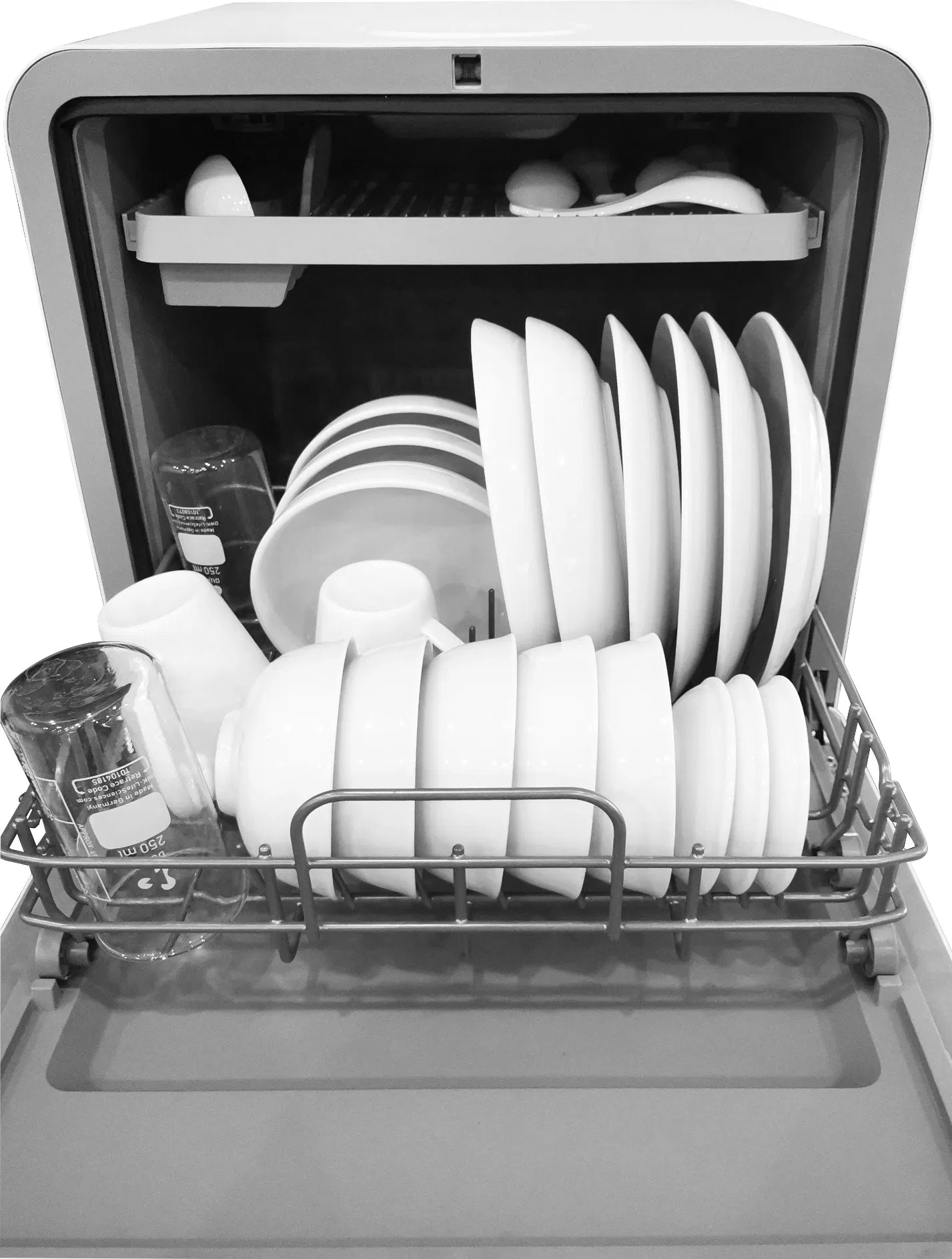 Portable Mini Tabletop Dishwasher, with 6 Major Washing Functions and 83-Hour Long-Term Preservation