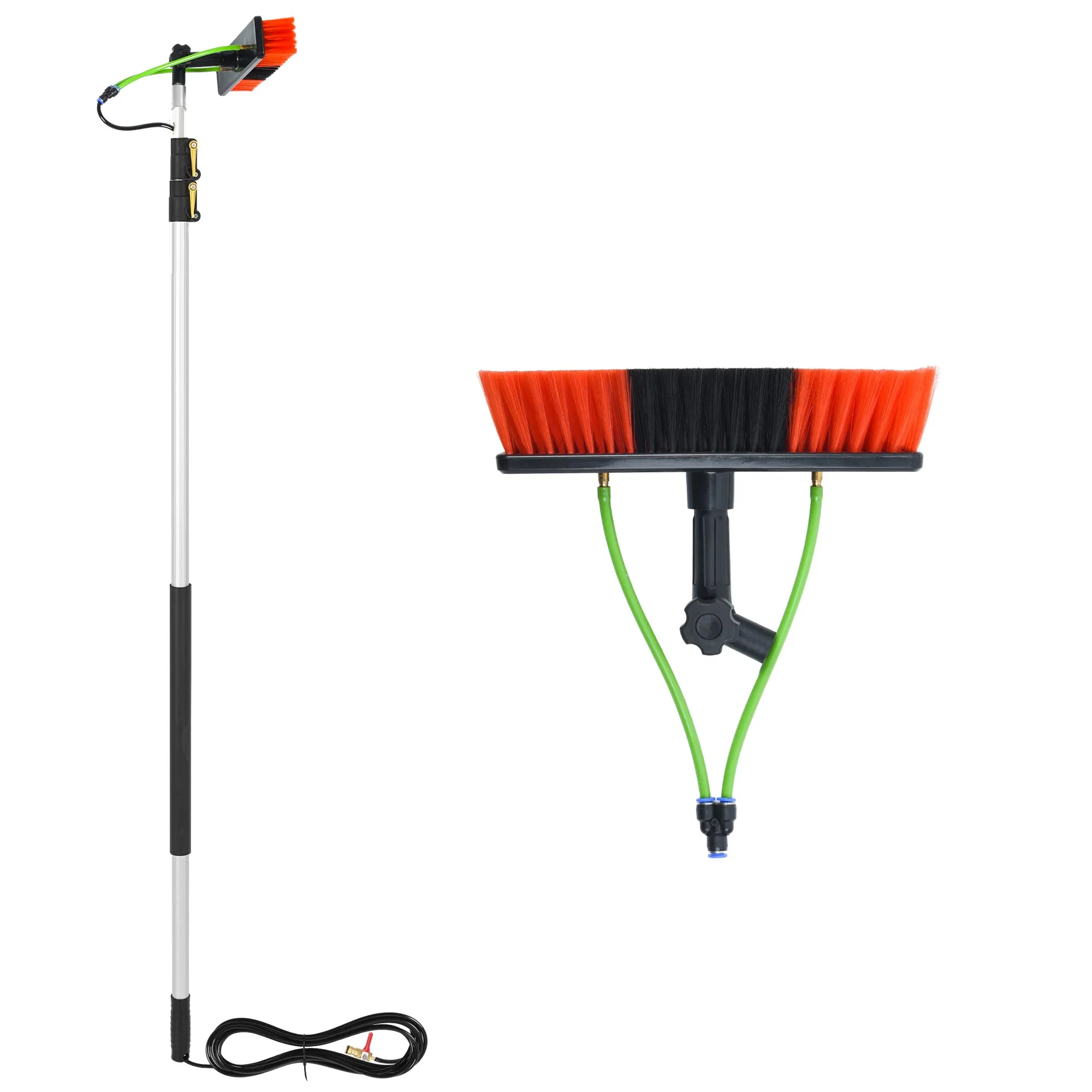 Телескопическая щетка с подачей воды для мытья окон