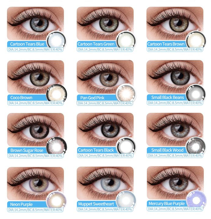Hot Sale Ksseye Tinted Prescription Contact Lens Colored Circle Soft OEM Wholesale Optical Contacts CE Certified Prescriptions Contact Lenses with Degree