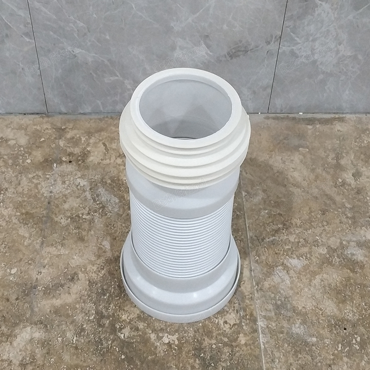 Bathroom High Quality Sanitary Flexible Toilet Hose Connection Pipe Cheap Price PVC Toilet Extendable Pan Connector
