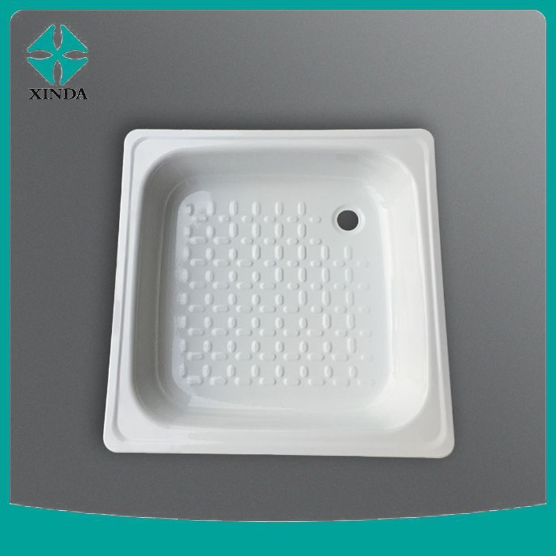 Enamelled Steel Shower Tray Scalloped Shower Tray