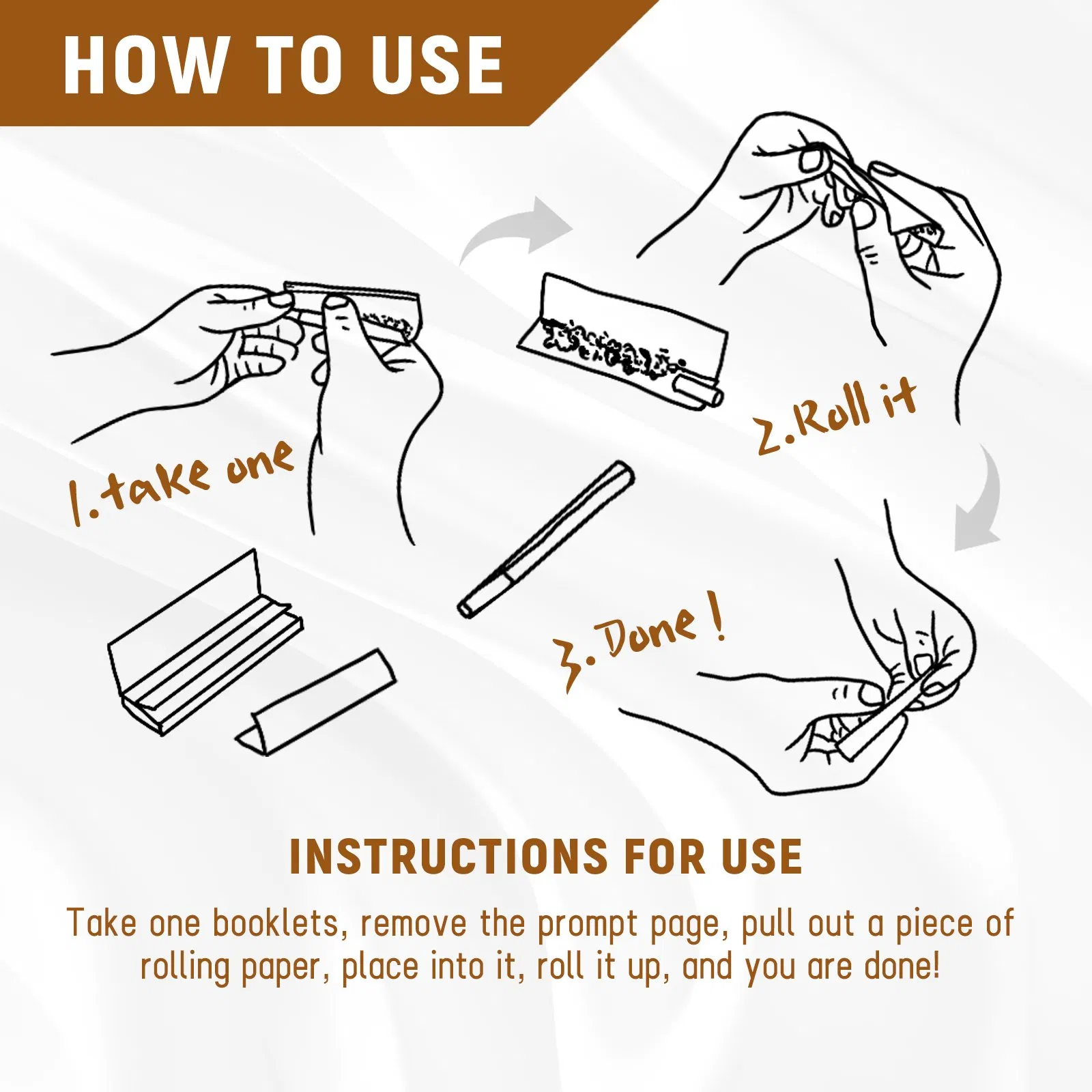 Free Samples Customized Raw Cigarette Rolling Smoking Tobacco Paper Kingsize 100% Natural