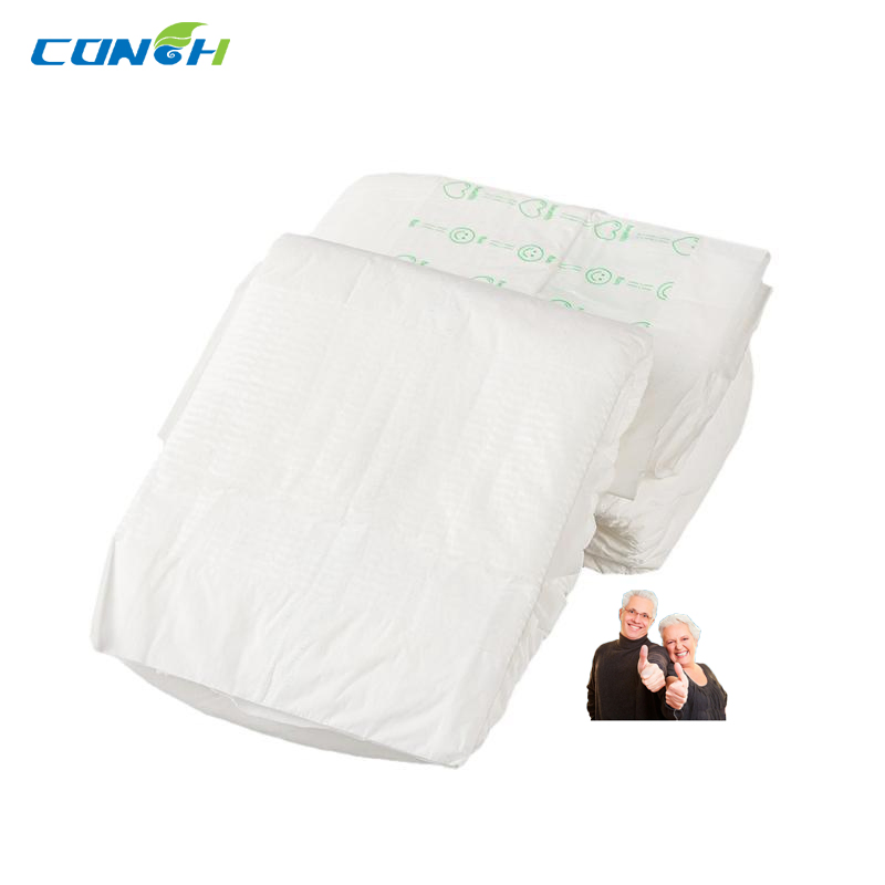 OEM Wholesale Non-Woven PE-Film Waterproof Daily-Use Adult Diaper for Older Urine Training