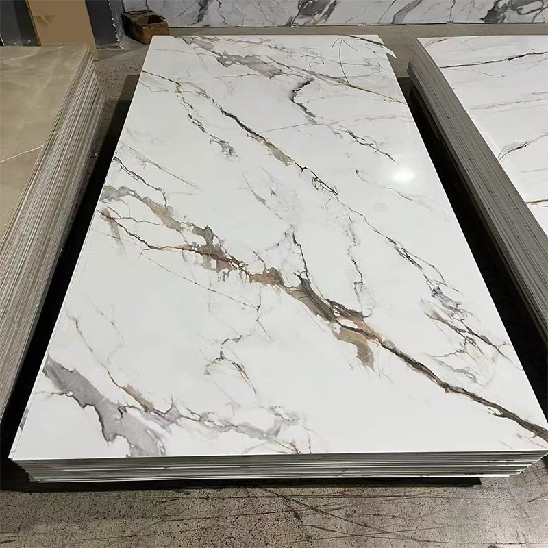 1220*2400*3mm Factory Price High Gloss Marble Alternative UV Marble Sheet