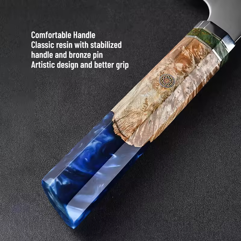 Японский нож Santoku 8 дюймов, дамасская сталь