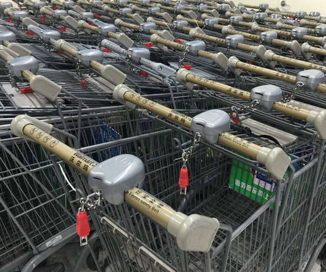 L101 Zinic Alloy Supermarket Shopping Trolley Cart Coin Lock, Cart Coin Locker