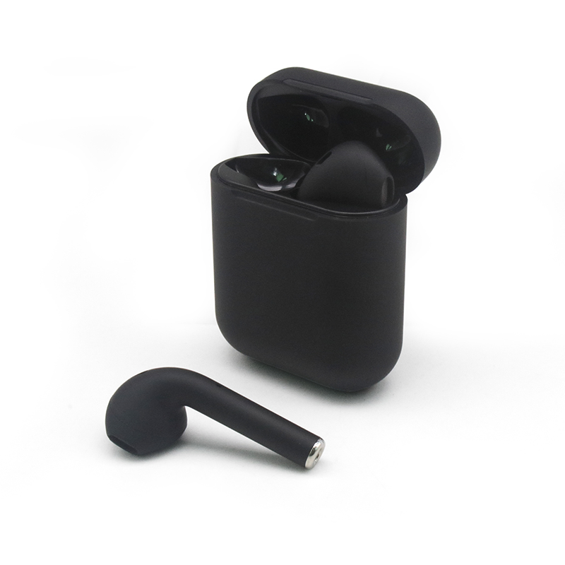 2022 Inpods 12 Macaron Black Wireless Bt5.0 Touch Sports Earbuds in-Ear I12 Tws