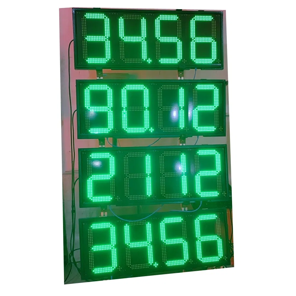 Outdoor 7 Segment LED Gas Station Display Board LED Gas Price Sign for Gas Station