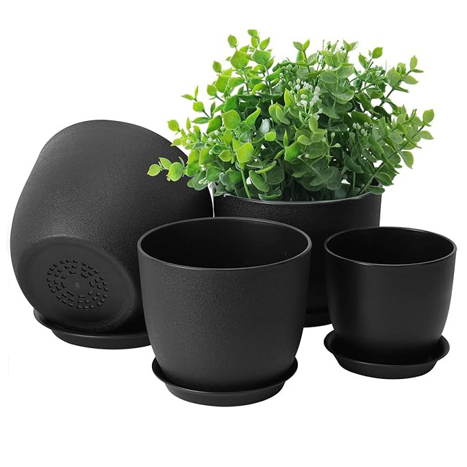 Горшок для цветов пластиковый