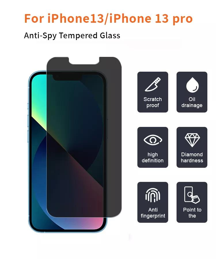 Защитное стекло с приватным эффектом для iPhone