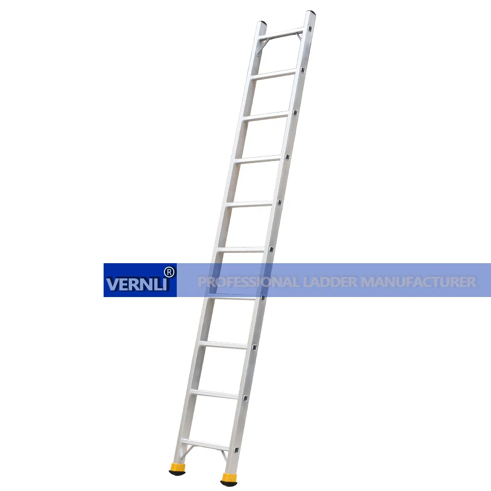 En 131 Certificated Straight Aluminum Portable Ladder Stools 3.0m Ladder