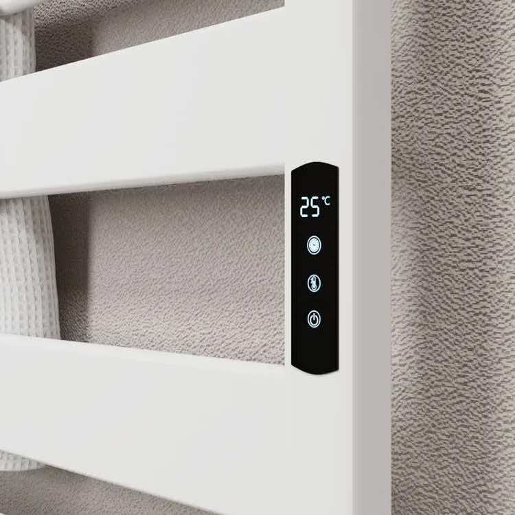 Towel Warmer Rack Heated Towel Rack for Bathroom Wall-Mounted Heating Rods, with Timer and Temperature Adjustment