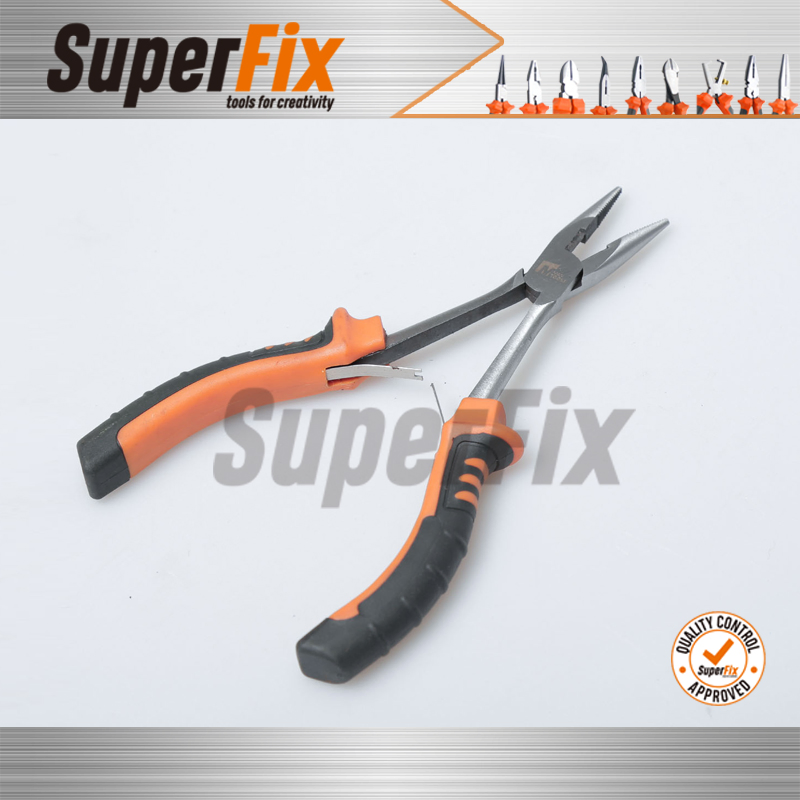 Alicate Professional Plier with PVC Handle, Polish Finish, Carbon Steel, Funcitonal/Cutting/Twisting/Clamping, End Cutting Pliers