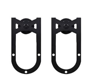 Horse Shoe Steel Sliding Barn Door Hardware Kit