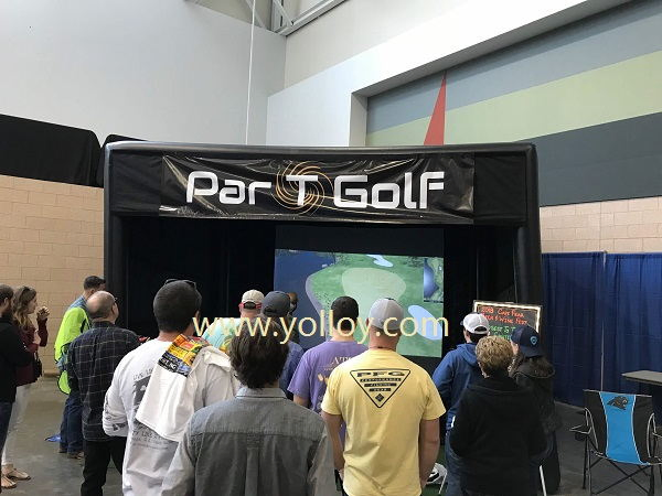 Mobile Inflatable Golf Simulator Building Tent