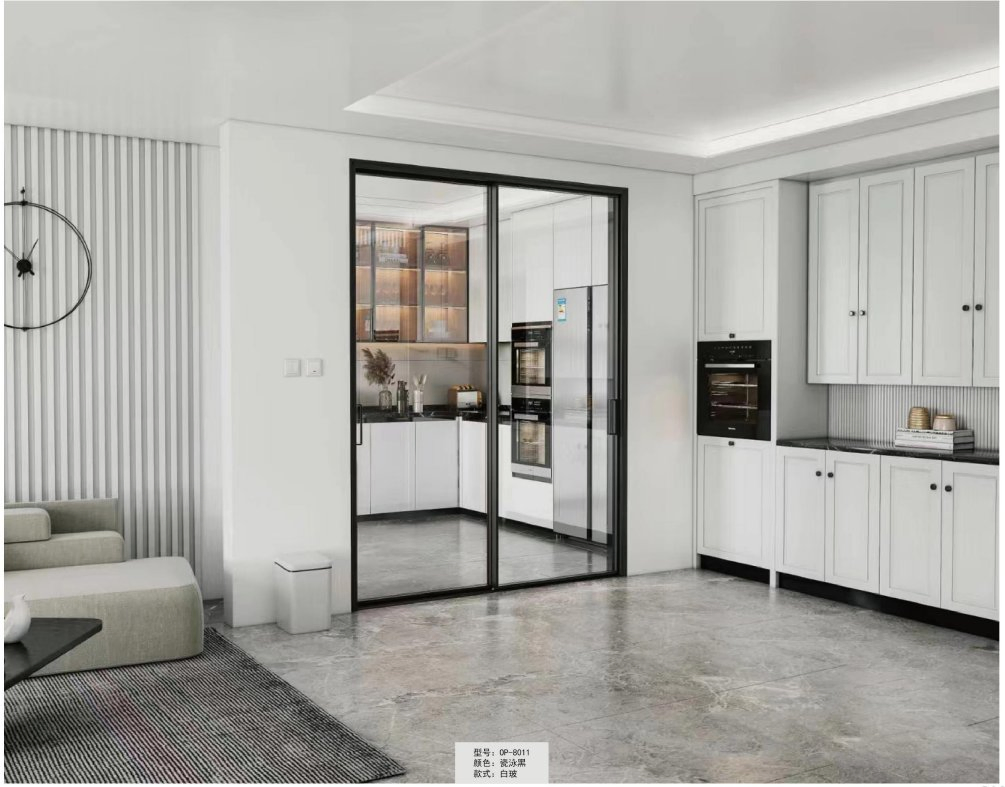 Stainless Steel Interior Glass Door with Custom Logo and OEM Options