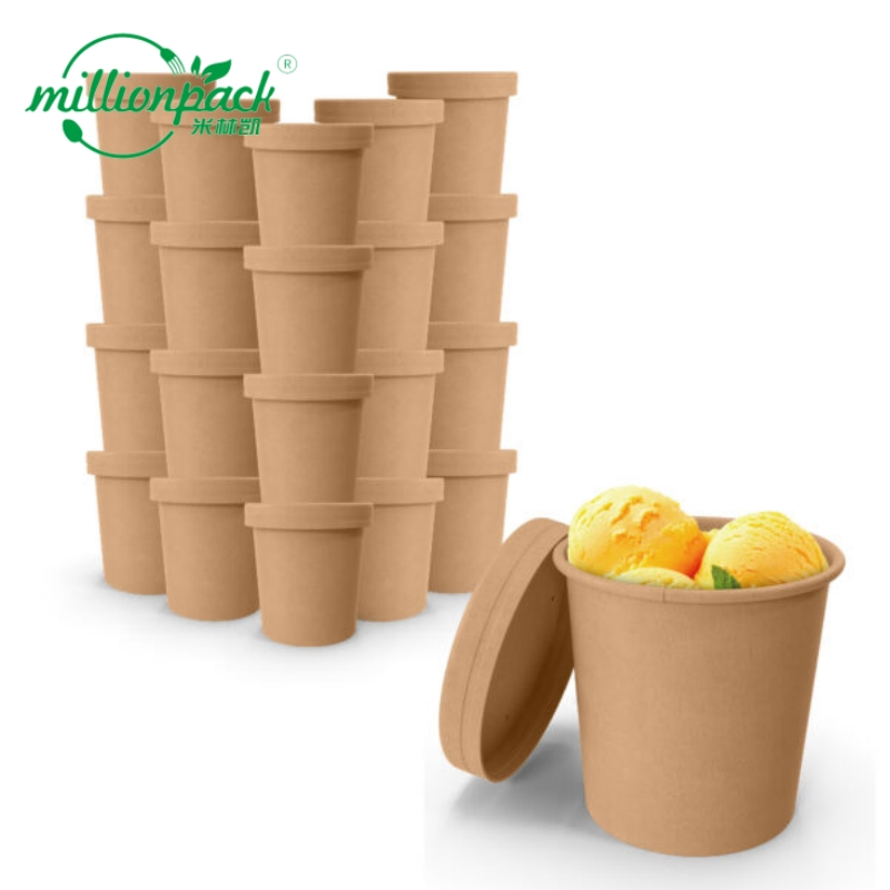 Premium Paper Soup Bowl with Heatshield Insulation for Hot Foods