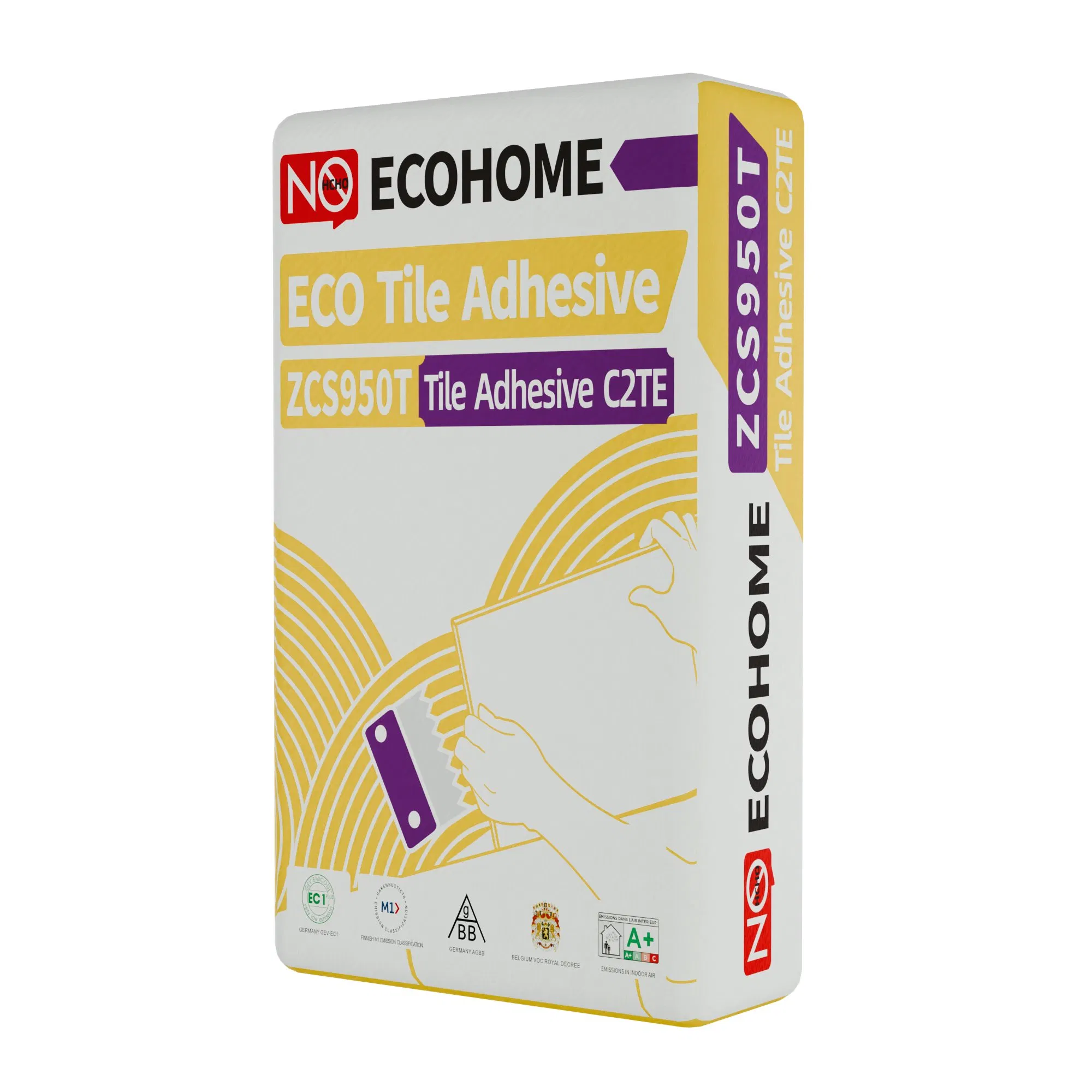 Zcs950t Tile Adhesive with Internation Standard C2te for Superior Bonding Featuring Excellent Workability, Anti-Slip Performance and Good Flexibility