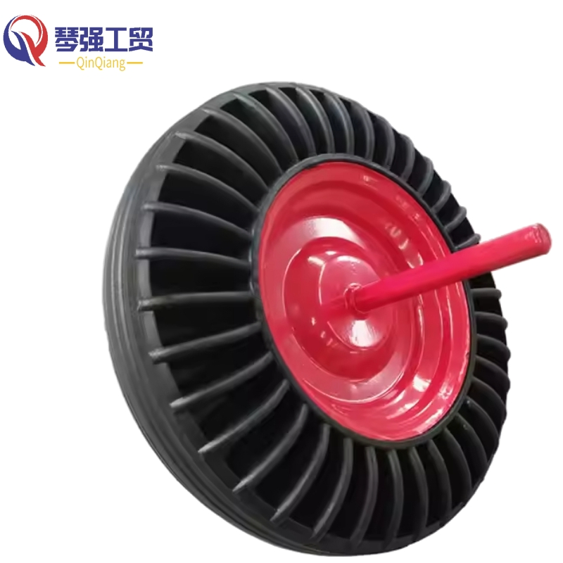 High Quality Metal Rim Tires 16X4.00-8 Heavy Duty Load Capacity 16 Inch Solid Rubber Wheels