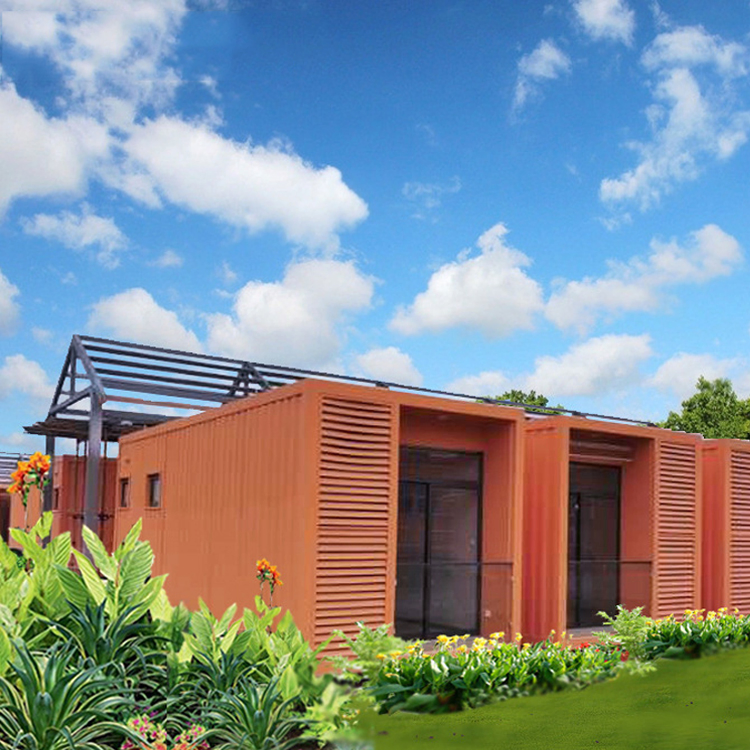 Custom Outdoor Camp Cabin Wooden Chalet Caravan Container House Modern Modular Houses for Sale