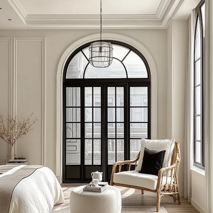 Metal Window with a Heavy Duty Frame and PVC Window with a Sound Blocking Property