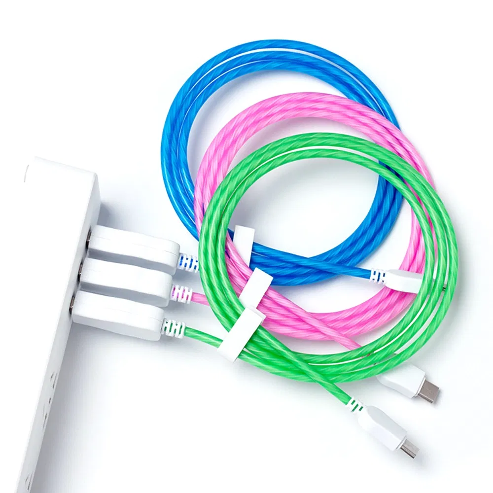 USB-C кабель с подсветкой, светящийся
