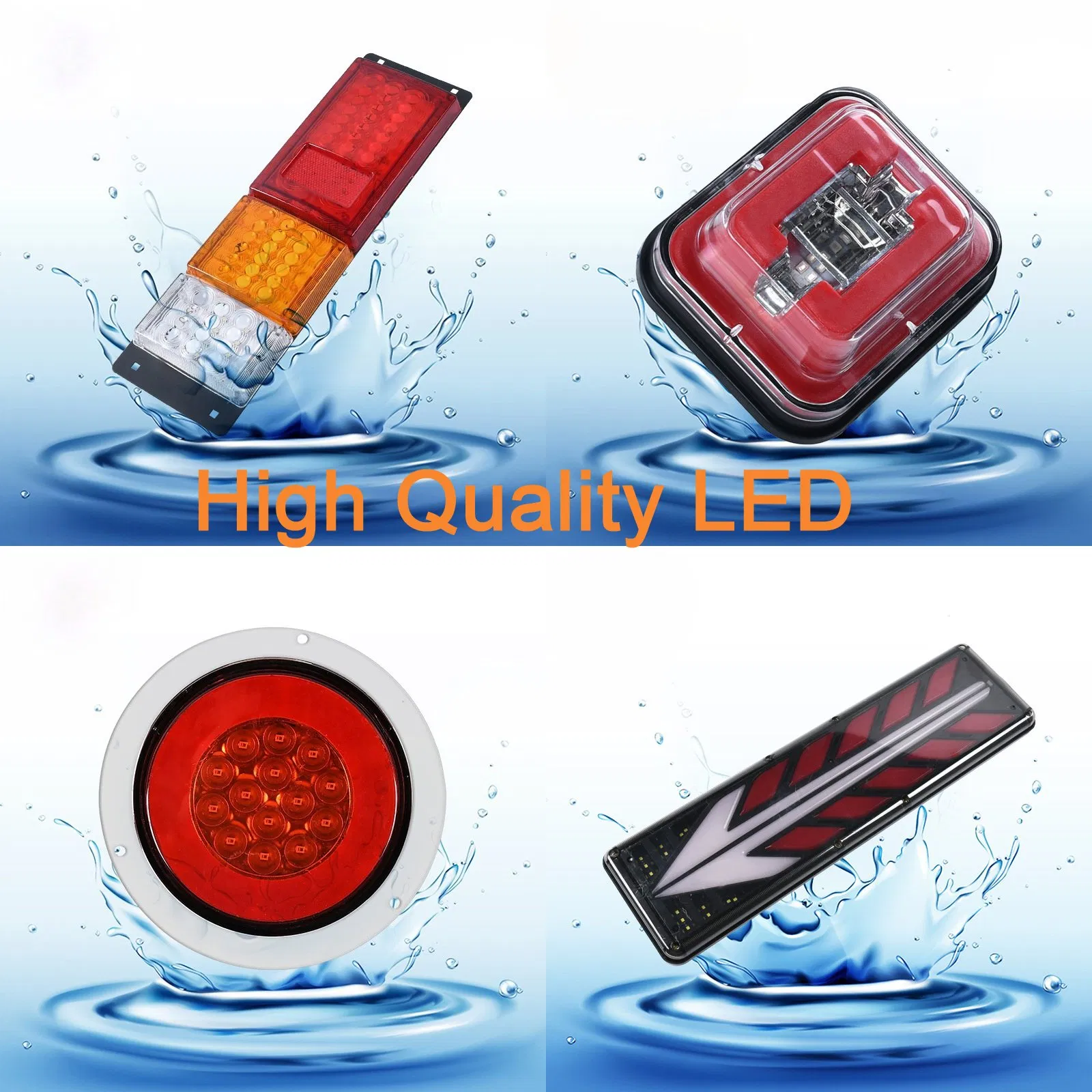 LED Trailer Truck Tail Lights Marker Lamps
