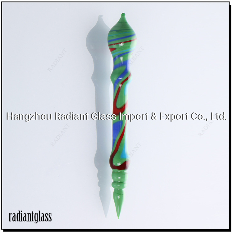High-End Art Hand Blown Twist Colorful Glass Dabber Dabbing Tool