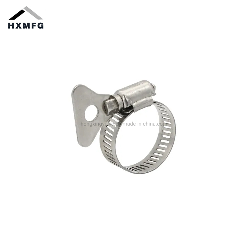 Plastic Handle Stainless Steel America Range Worm Gear Hose Clip