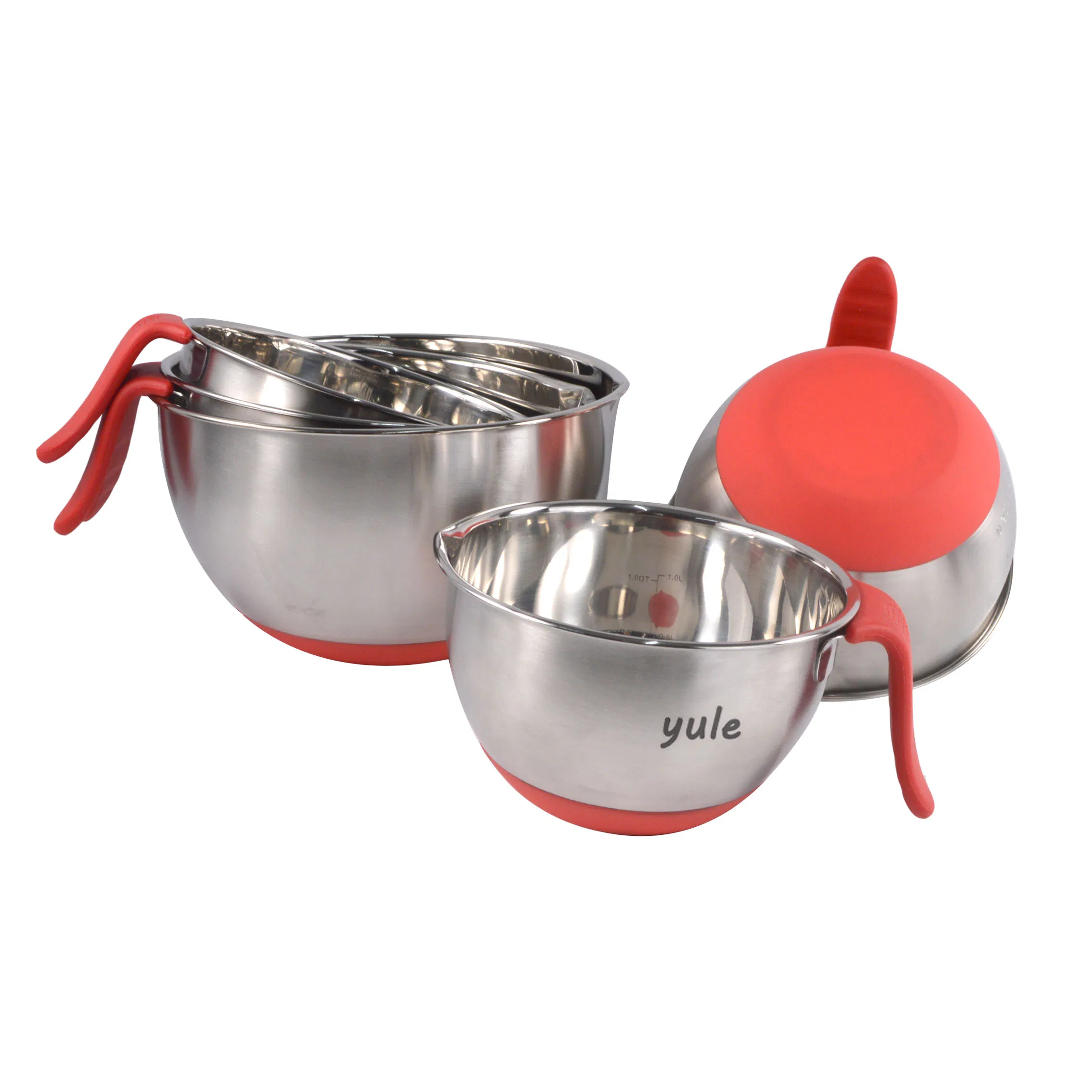 Useful Easy Hold Stainless Steel Mixing Bowl with Lid