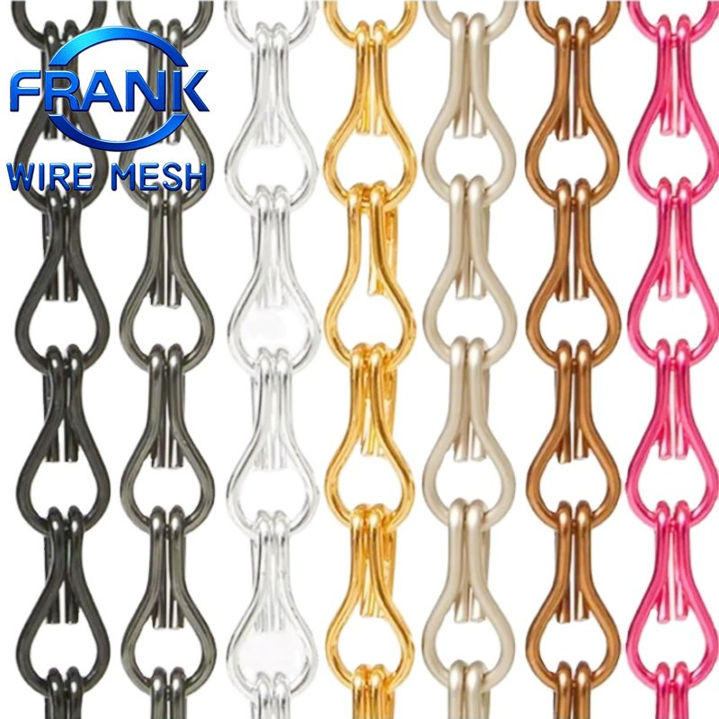 Metal Curtains, Easy to Install Chain Curtains, Anti for Kitchens Indoor Outdoor Decoration Bathroom Shower