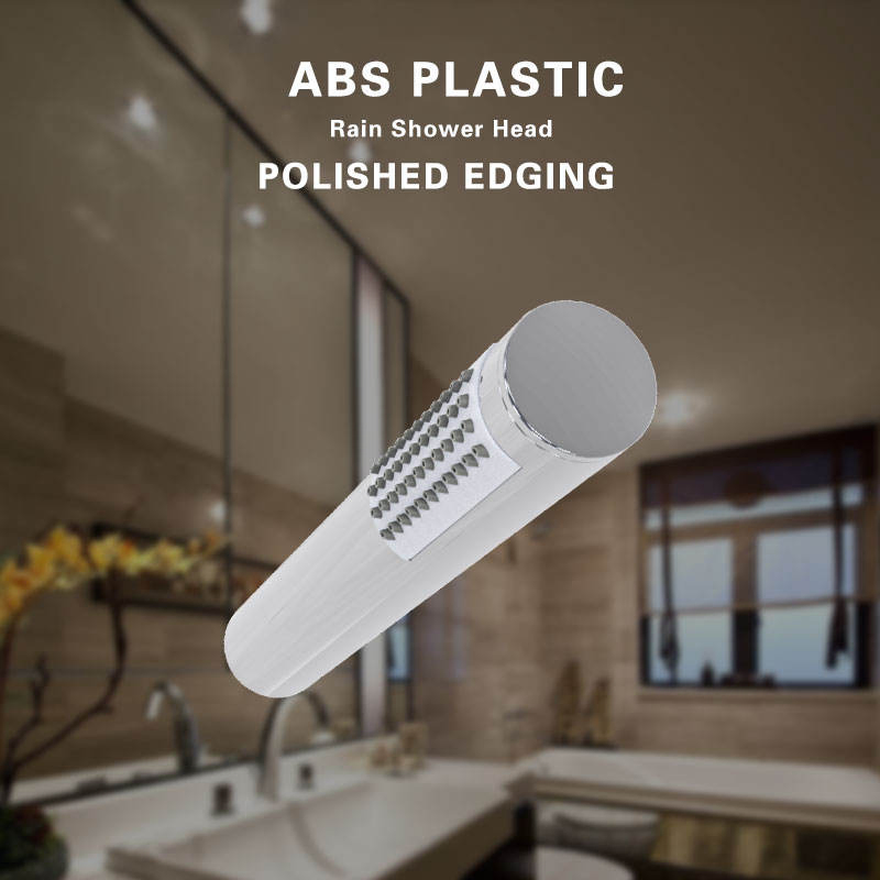 Bathroom Single Spray Round Cube Stick Handheld Shower Bathtub Shower Head Chrome ABS Hand Shower for Bathtub