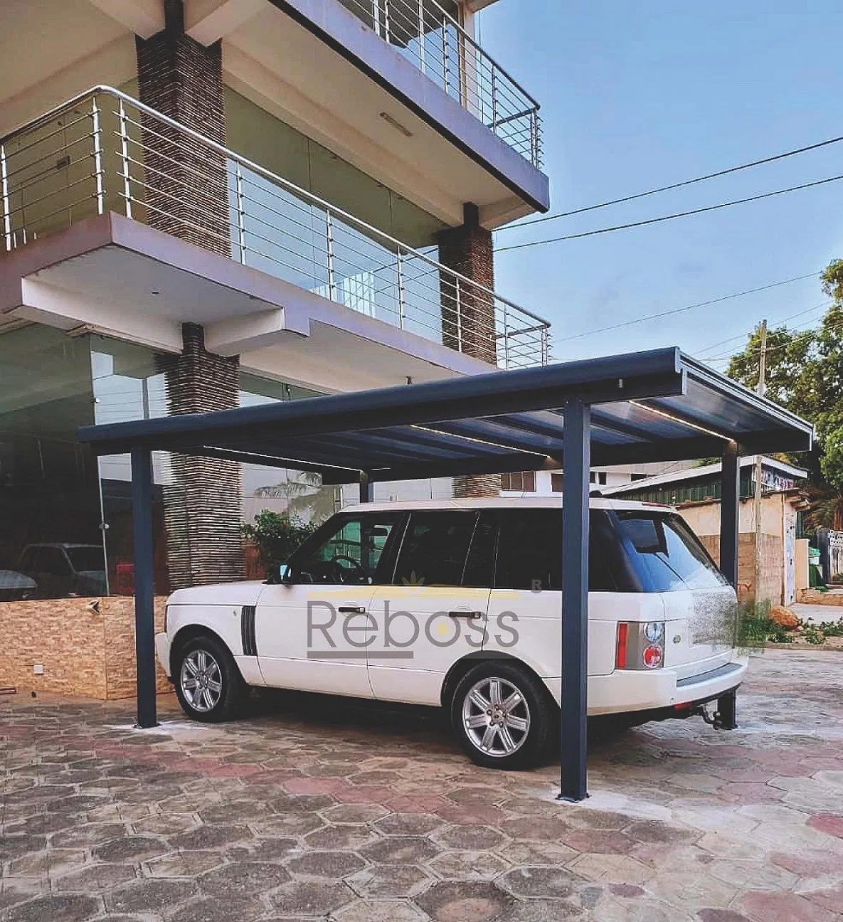 Aluminum Waterproof Carport with PC Roofing Sheet