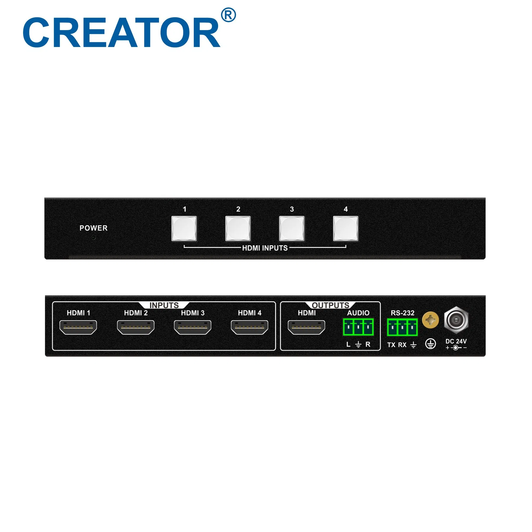Коммутатор HDMI 4x1 4K@60Hz Matrix