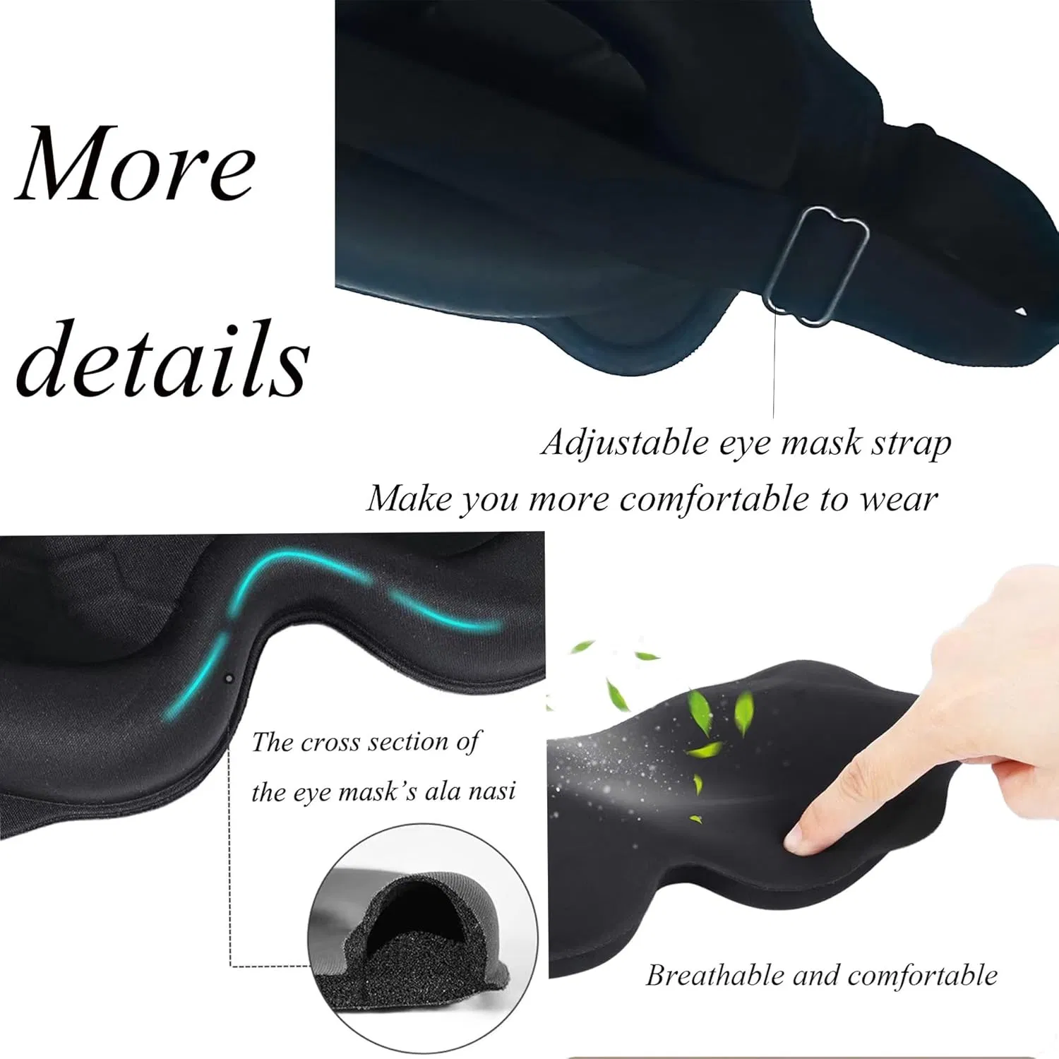 Ultra-Comfort 3D Contoured Sleep Mask for Restful Nights
