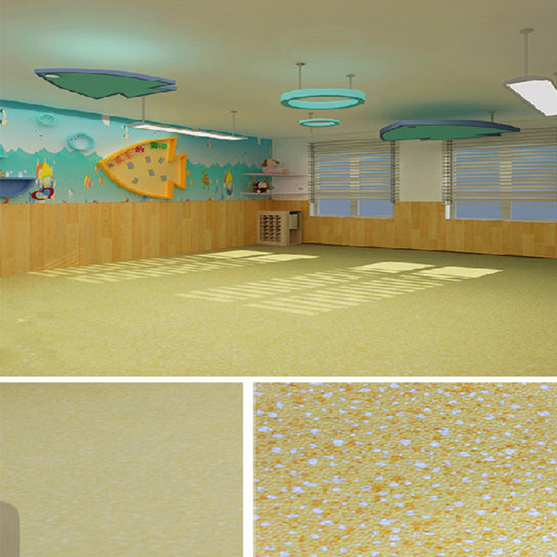 Commercial Used PVC Material Linoleum Plastic Floor Tile Vinly Flooring Roll