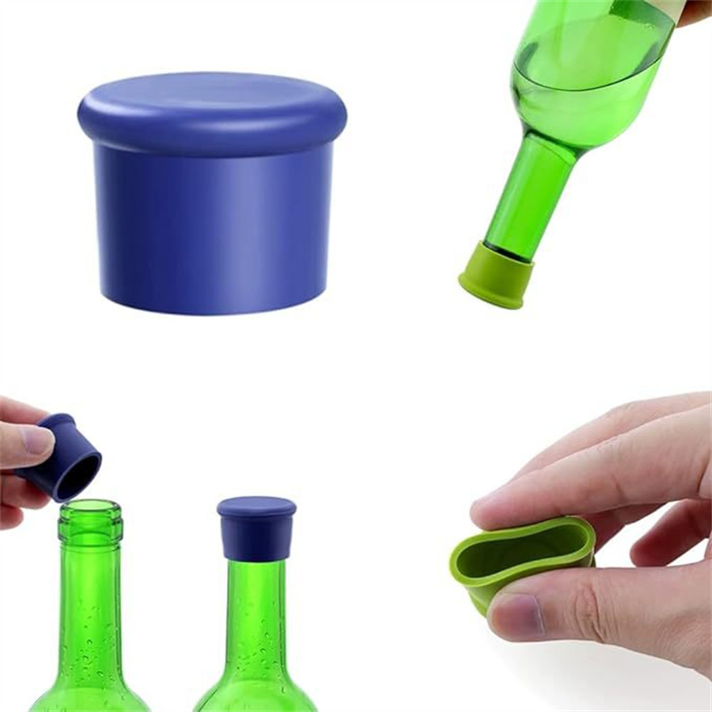 Wholesale Airtight Seal Reusable Wine Stoppers Accessories Corks Silicone Bottle Cap Cover