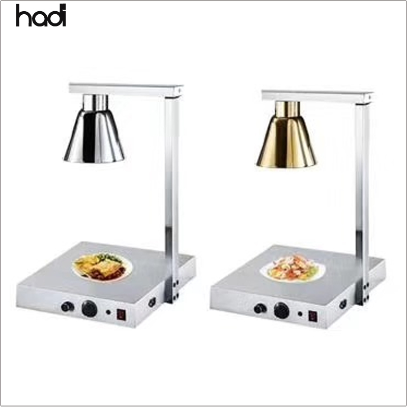 High Quality Rose Gold Table Lamp for Hotels and Restaurants Commercial Kitchen Equipment with 3 Tanks Luxury Food Carving Lamps