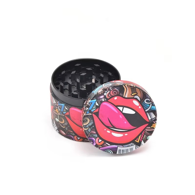 Металлическая 4-х слойная дробилка для специй и табака 63мм