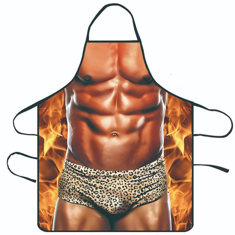 Promotion Christmas Polyester Sublimation Printing Funny Sexy Apron